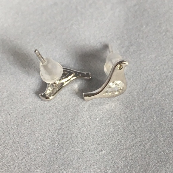 crystal bird earrings - Picture 2 of 5